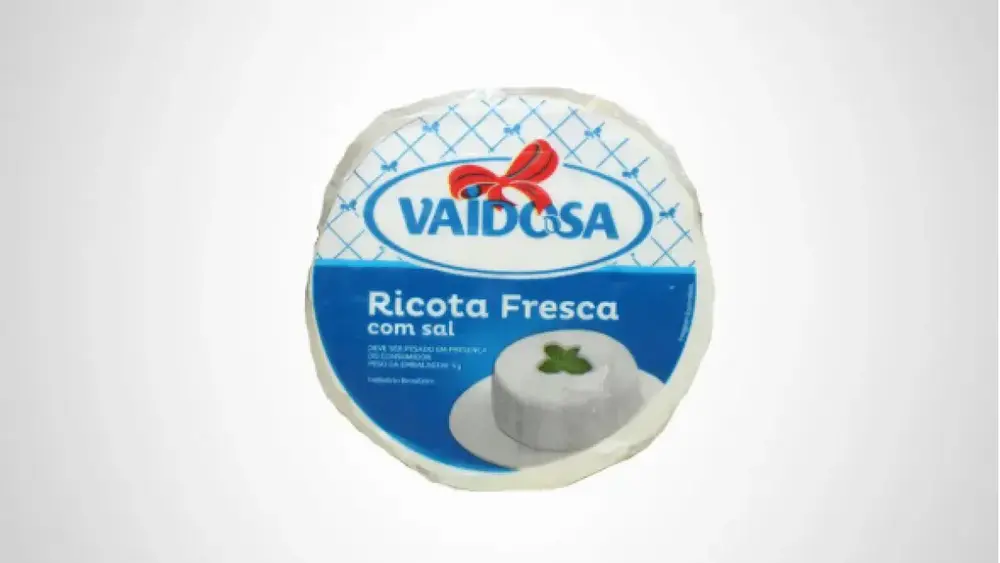 Empresa recolhe ricota Vaidosa por falta de documento à Anvisa