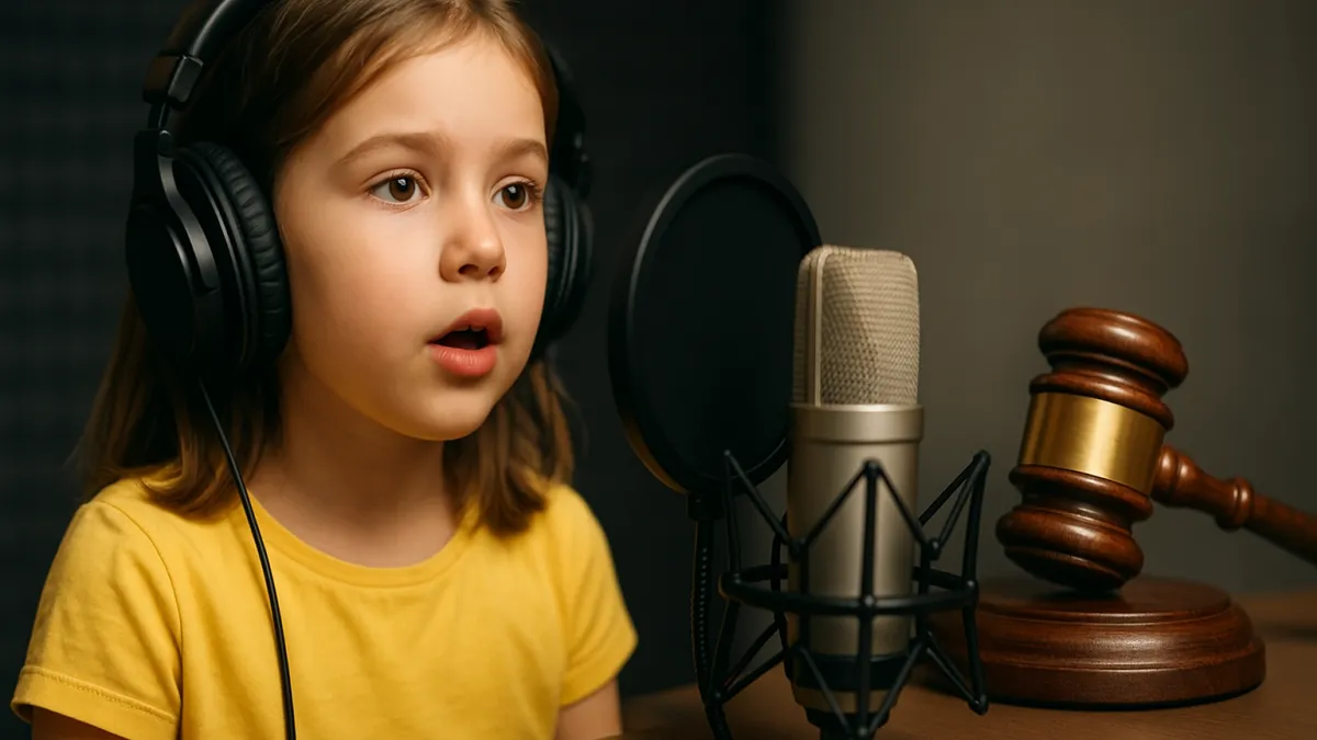 Como dublam crianças sem violar lei?