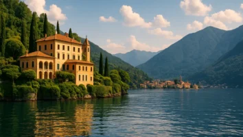 Lago italiano cenografia de Casino Royale?