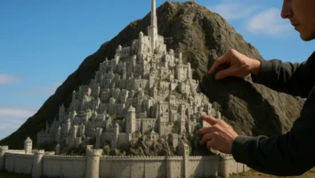 Maquetes gigantes usadas em Senhor dos Anéis