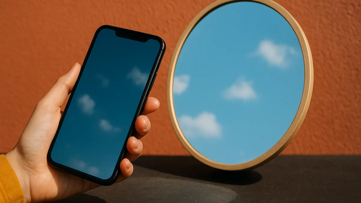 Como criam reflexos sem exibir câmera?