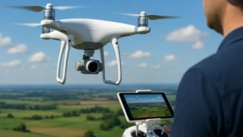 Como usam drones para gravar planos aéreos?