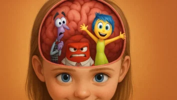 Divertida Mente Inside Out Pixar emoções Riley cérebro alegria