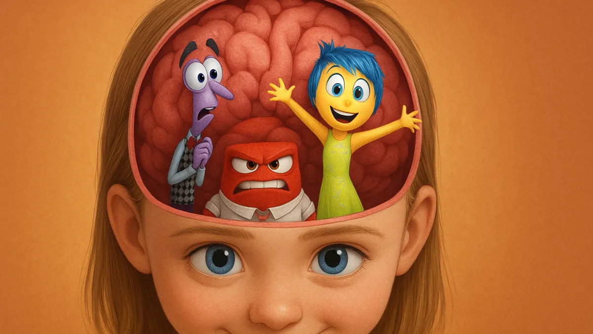 Divertida Mente Inside Out Pixar emoções Riley cérebro alegria