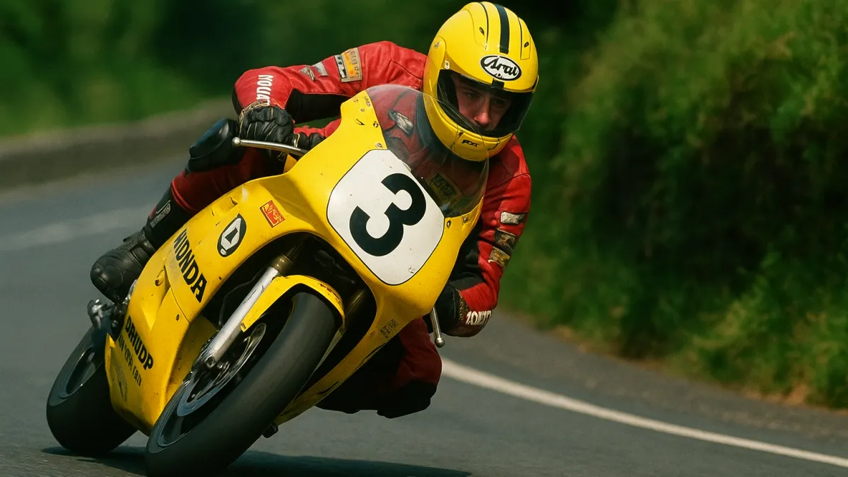 Joey Dunlop TT Ilha de Man motos corrida perigo