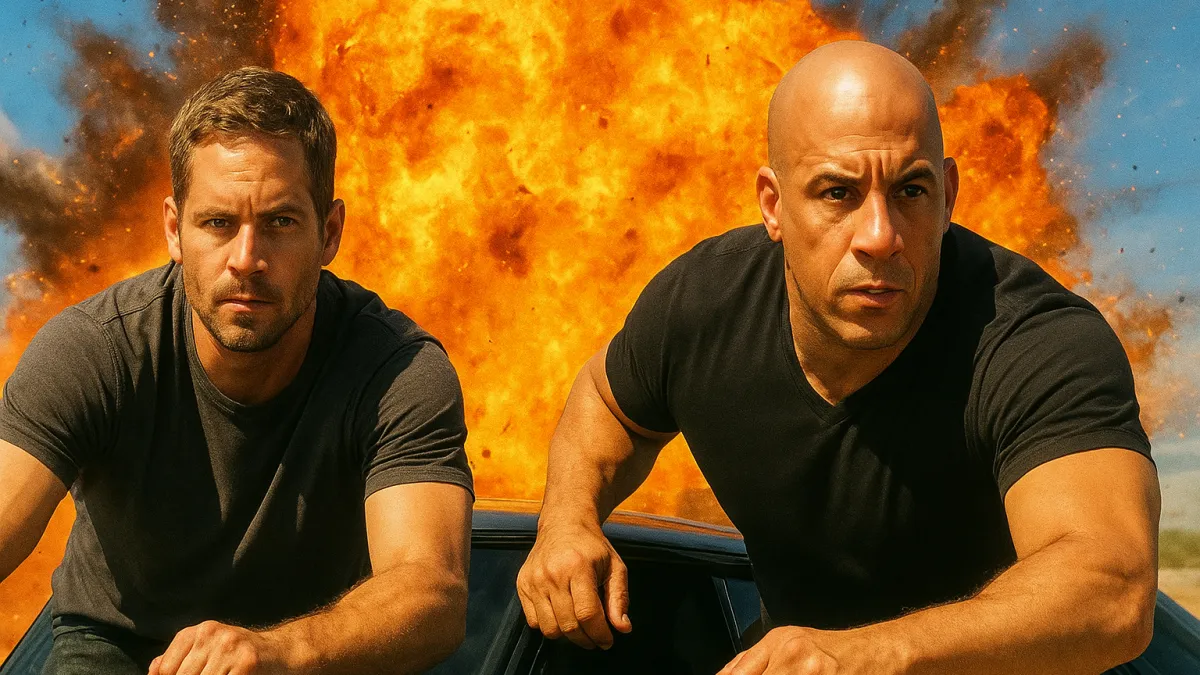 Velozes e Furiosos: Ação Explosiva com Walker e Diesel!