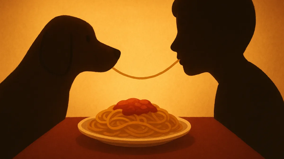 Dama e o Vagabundo: A cena do espaguete que encantou gerações!