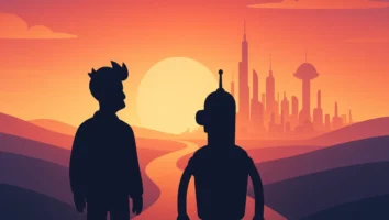 Futurama (1999): Fry e Bender: A aventura épica no futuro!